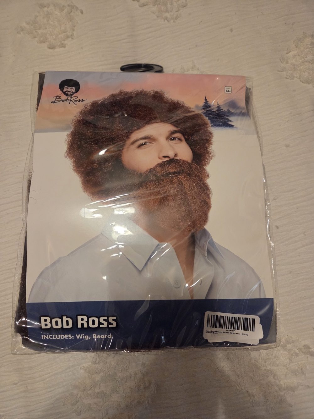Bob Ross Wig & Beard Set - Brown